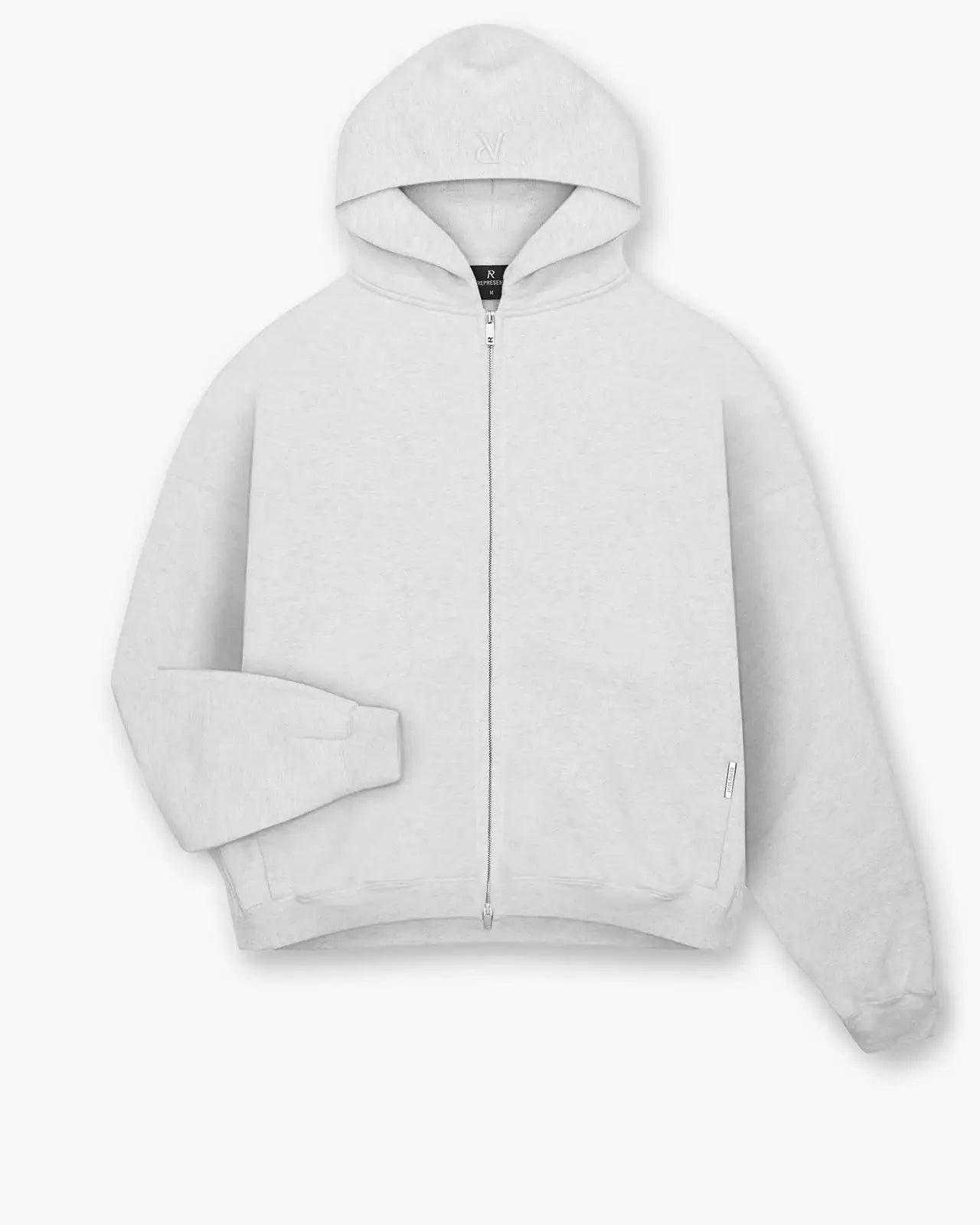 Initial Boxy Zip Through Hoodie