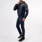 Navy Grey Panel Tracksuit