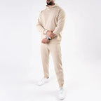 Plain Beige Fleece Tracksuit